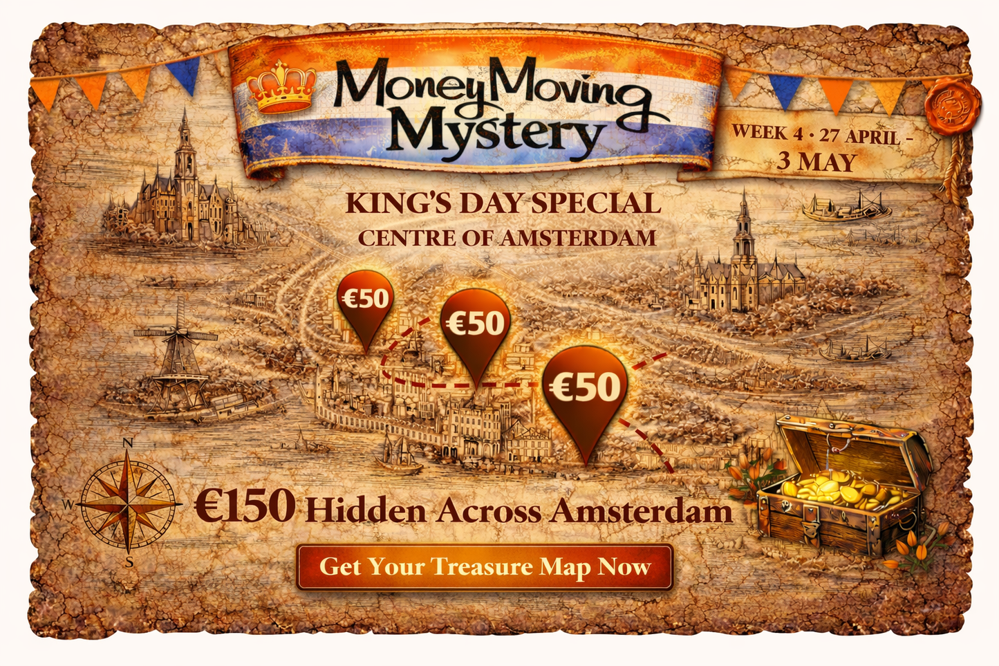 Treasure Map 27-3 April/May Amsterdam