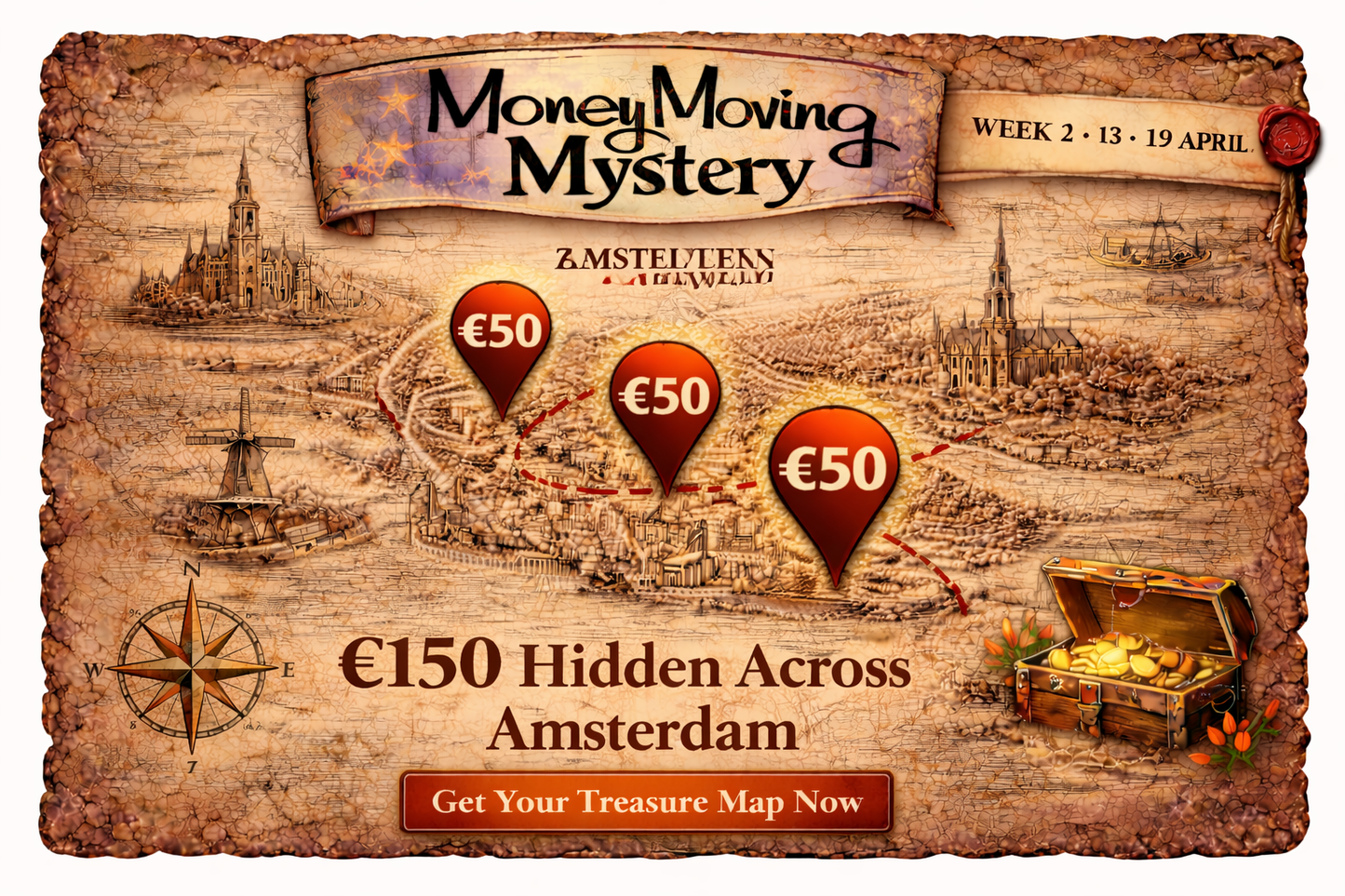 Treasure Map 13-19 April Amsterdam